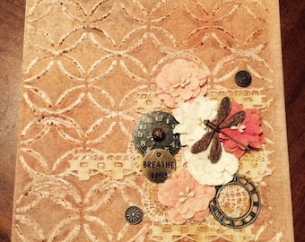 Vintage Style Mixed Media Canvas