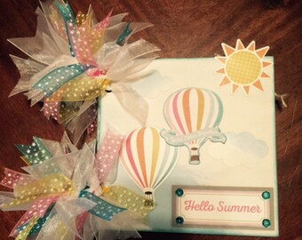 Hello Summer Vacation Chipboard Mini Scrapbook