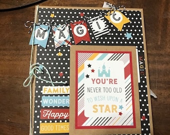 Disney Themed Mini Scrapbook Album Complete Just Add Pics