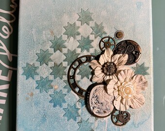 Mixed Media Canvas with a vintage feel