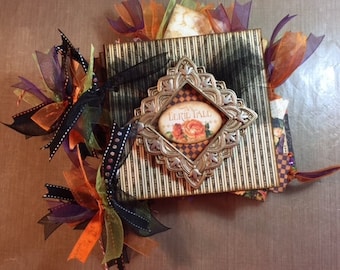 Graphic45 "An Eeri Tale" Mini Chipboard Album Complete Just add Pics!
