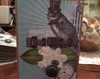 Bo Bunny Penny Emporium Paper Bag Mini Scrapbook Complete