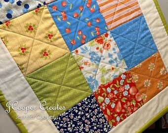 Fruit Cocktail Handmade Quilted Table Runner Moda