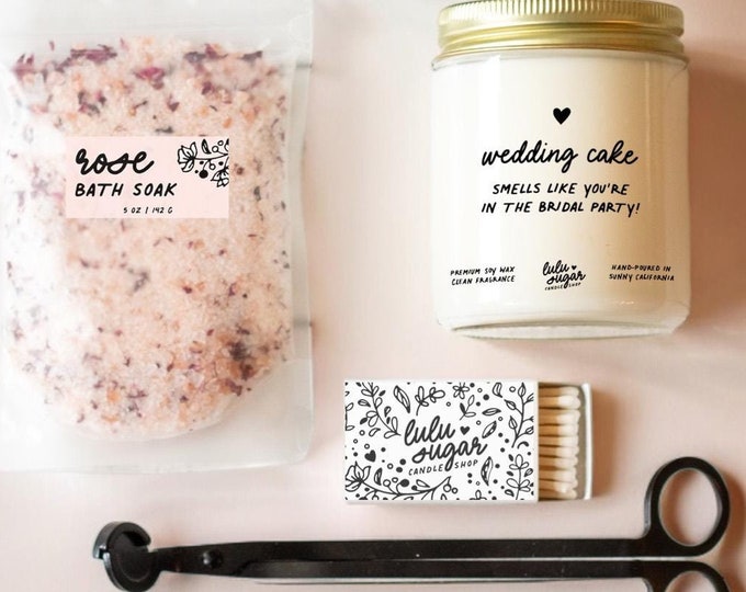 Bridesmaid Gifts | Bridesmaid Gift Set | Bridal Party Gift | Bridesmaid Spa Gift Set | Smells like you're in the bridal party gift box
