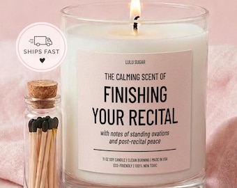 Dance Recital Gift Candle Funny Gift for Dancer Dance Teacher Gift End of Year Dance Team Candle Ballet Gift