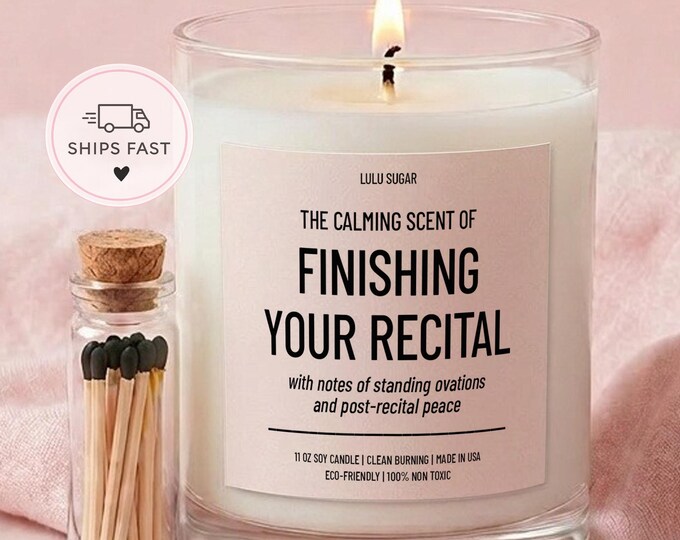 Dance Recital Gift Candle Funny Gift for Dancer Dance Teacher Gift End of Year Dance Team Candle Ballet Gift