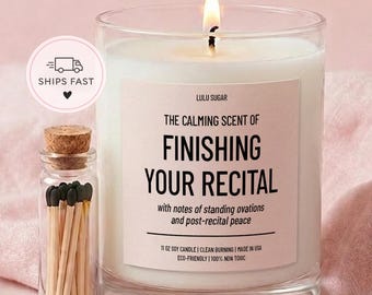 Dance Recital Gift Candle Funny Gift for Dancer Dance Teacher Gift End of Year Dance Team Candle Ballet Gift