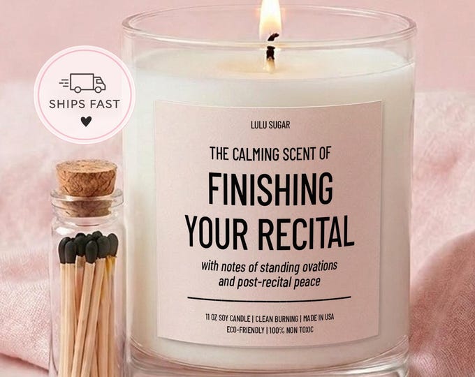 Dance Recital Gift Candle Funny Gift for Dancer Dance Teacher Gift End of Year Dance Team Candle Ballet Gift