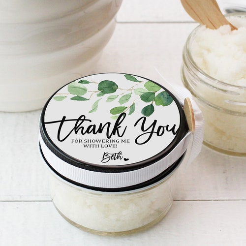 Shower Favor Sugar Scrubs Neutral Baby Shower Favor Baby Etsy