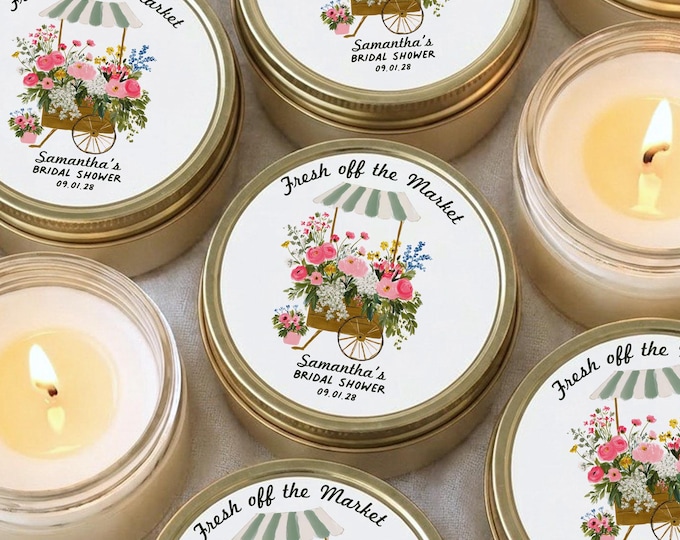 Fresh Off the Market Bridal Shower Favors for Guests Bridal Shower Candles Party Favors Trending Etsy Bridal Shower Ideas