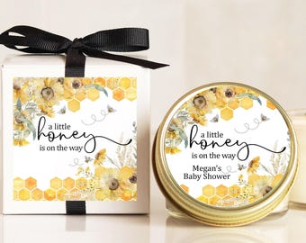 Bee Baby Shower Favors for Guests: Personalized Favor Candles