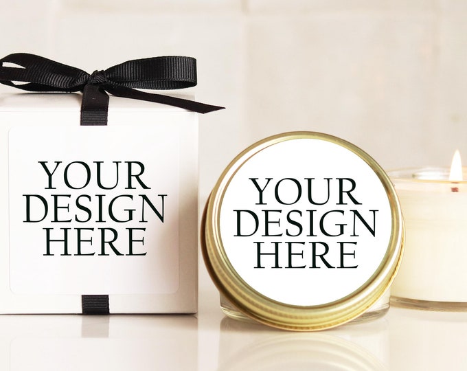 Custom Design Soy Candles: Party, Shower & Wedding Favors