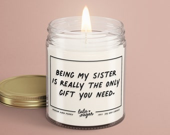 Gifts for Sister Gifts for Sibling Gifts Funny Sister Gifts Funny Candles Sister Gift ideas, Candles for Sister, Gifts for her