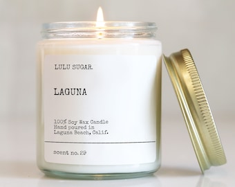 Laguna Scented Candle | Soy Candle | Beach Scented Candle | Fresh Scented Candle | Clean Candle