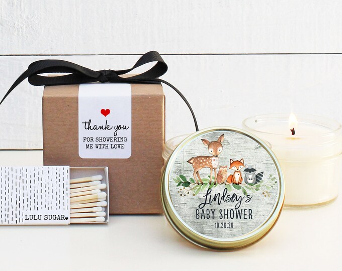 Baby Shower Prizes Thank You Gifts Baby Girl Shower Rustic Baby Boy Shower Soy Candle Favors 12 4oz Baby Shower Favors Party Favors Paper Party Supplies Tiosdurvis Lv