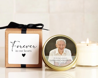 Photo Memorial Candle Favors: Personalized In Memory Candles