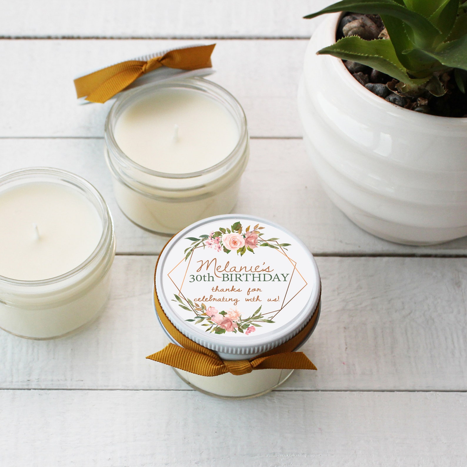 Birthday Party Favor Candles Womens Birthday Favor Idea Etsy