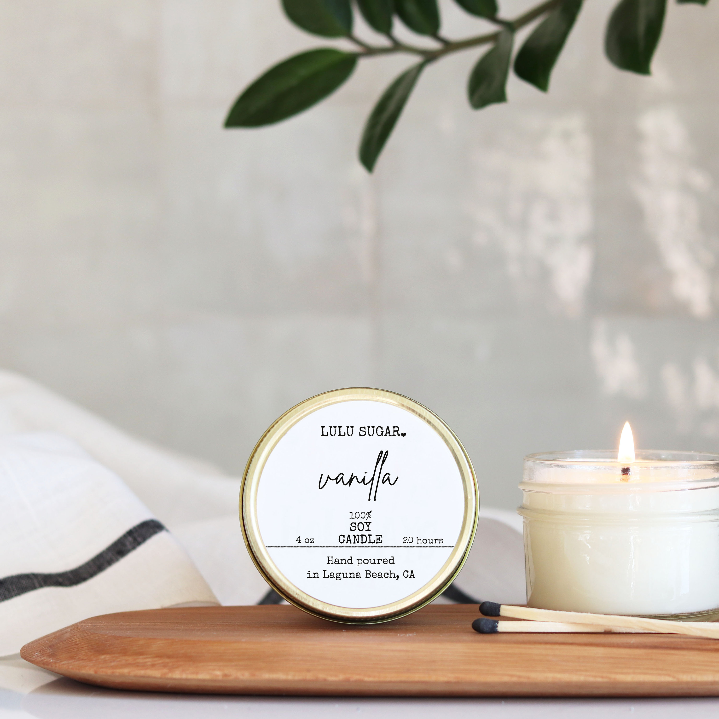 Vanilla Scented Soy Candle Soy Candle Gift Vanilla Candle Etsy