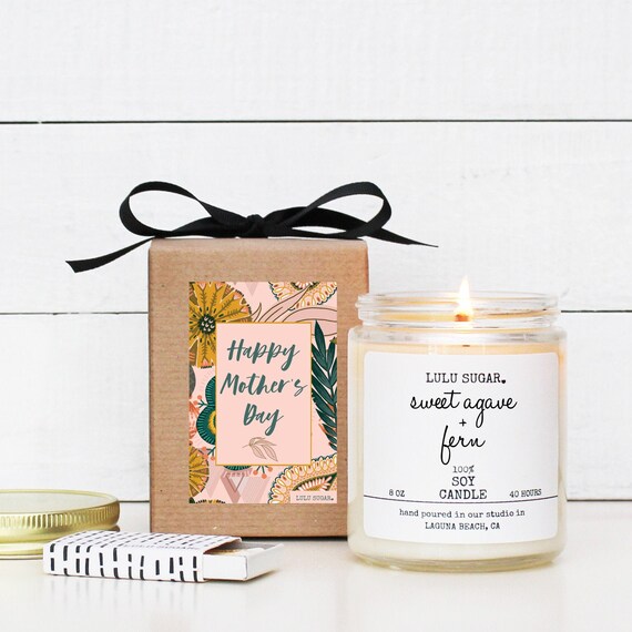 Coconut Tranquil Mother/'s Day 8 oz Soy Candle Adventure Awaits Bamboo Handcrafted Gift Bestie Gift Summertime