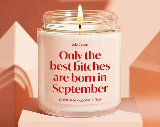 Best Friend Birthday September Birthday Gift Candle and Match Gift for Best Friend Birthday Gift Set Zodiac Candle Gift for Her Birthday