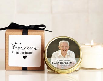 Photo Memorial Candle Favors: Personalized In Memory Candles