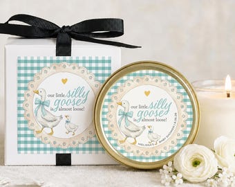 Silly Goose Baby Shower Favors for Guests Personalized Candle Favors Baby Shower Candle