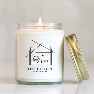 Custom Logo Candle: 8 oz Soy Wax, Corporate Gift Candle
