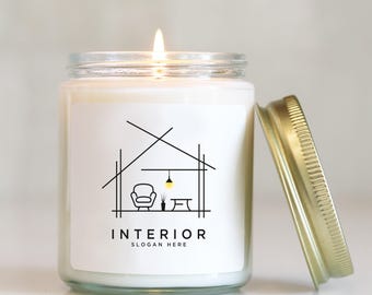 Custom Logo Candle: 8 oz Soy Wax, Corporate Gift Candle