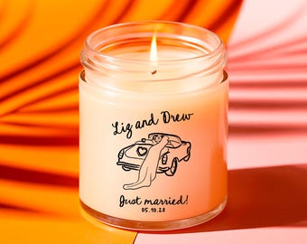 Wedding Favor Candle Wedding Favors Bulk Custom Candle Just Married Favors for Thank You Guest Favor for Wedding