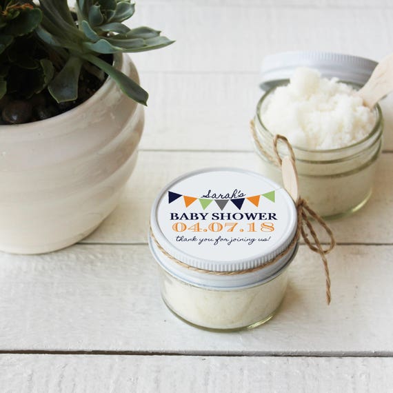 Set of 12 4oz Baby Shower Favor Sugar Scrubs AllNatural Etsy