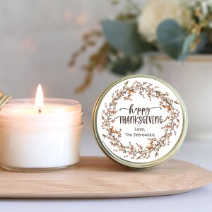 Happy Thanksgiving Candle Favors With Boxes | Thanksgiving Candles | Thanksgiving Table Favor | Thanksgiving Favors | Fall Candle image 3