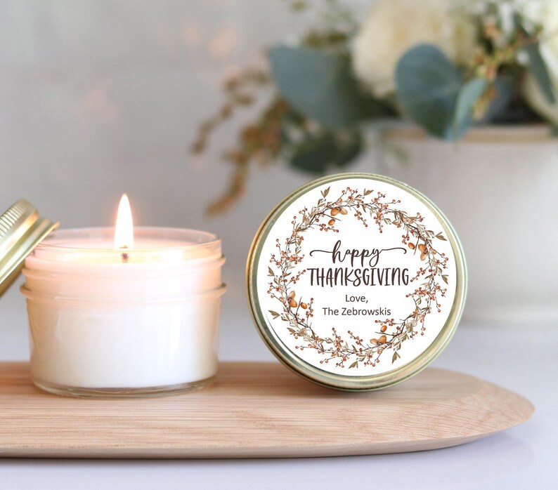 Happy Thanksgiving Candle Favors With Boxes | Thanksgiving Candles | Thanksgiving Table Favor | Thanksgiving Favors | Fall Candle image 3