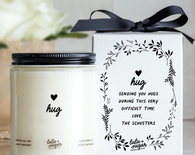 Hug Candle Gifts for Best Friend Gifts for Sister Condolence Gifts Support Gifts Sorry for your Loss Gifts