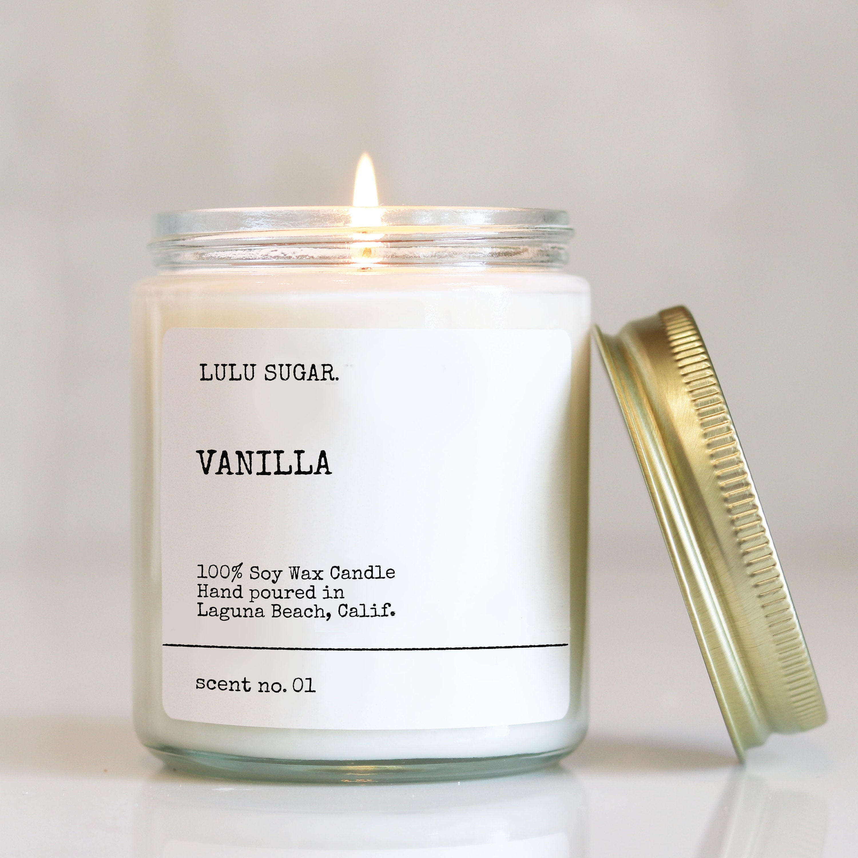 Vanilla Scented Soy Candle by Lumaness