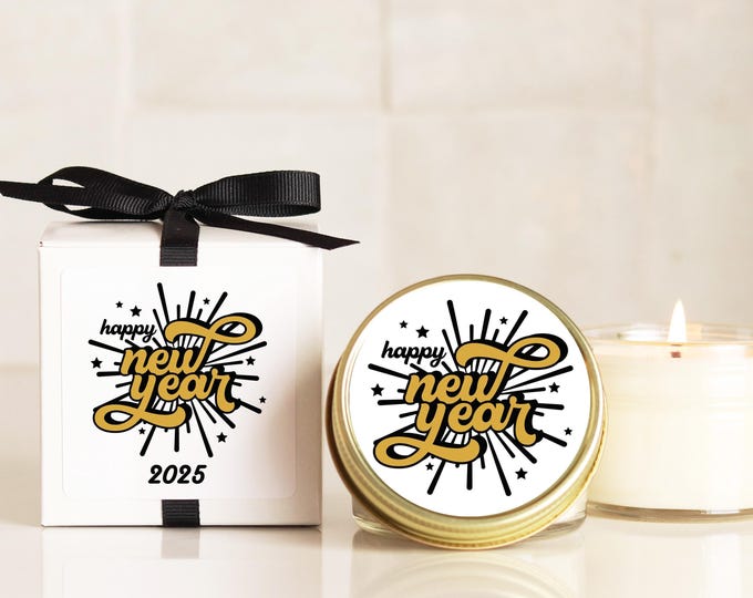 New Year's Eve Party Favor Candles Personalized 2027 Gifts
