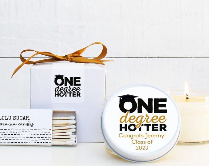 Personalized Graduation Favor Candle: Class of 2023 Soy Candle