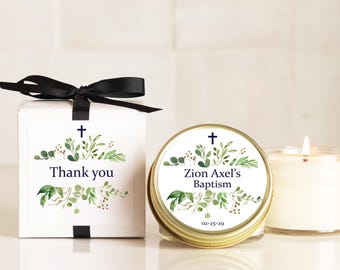 Baptism Favors Boy Baptism Party Favors Bulk Candles Communion Favors Christening Favors Baptism Candle Favors