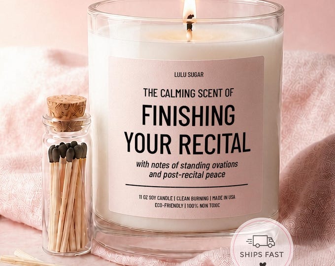 Dance Recital Gifts Candle Funny Gift for Dancer Dance Teacher Gift End of Year Dance Team Candle Ballet Gift