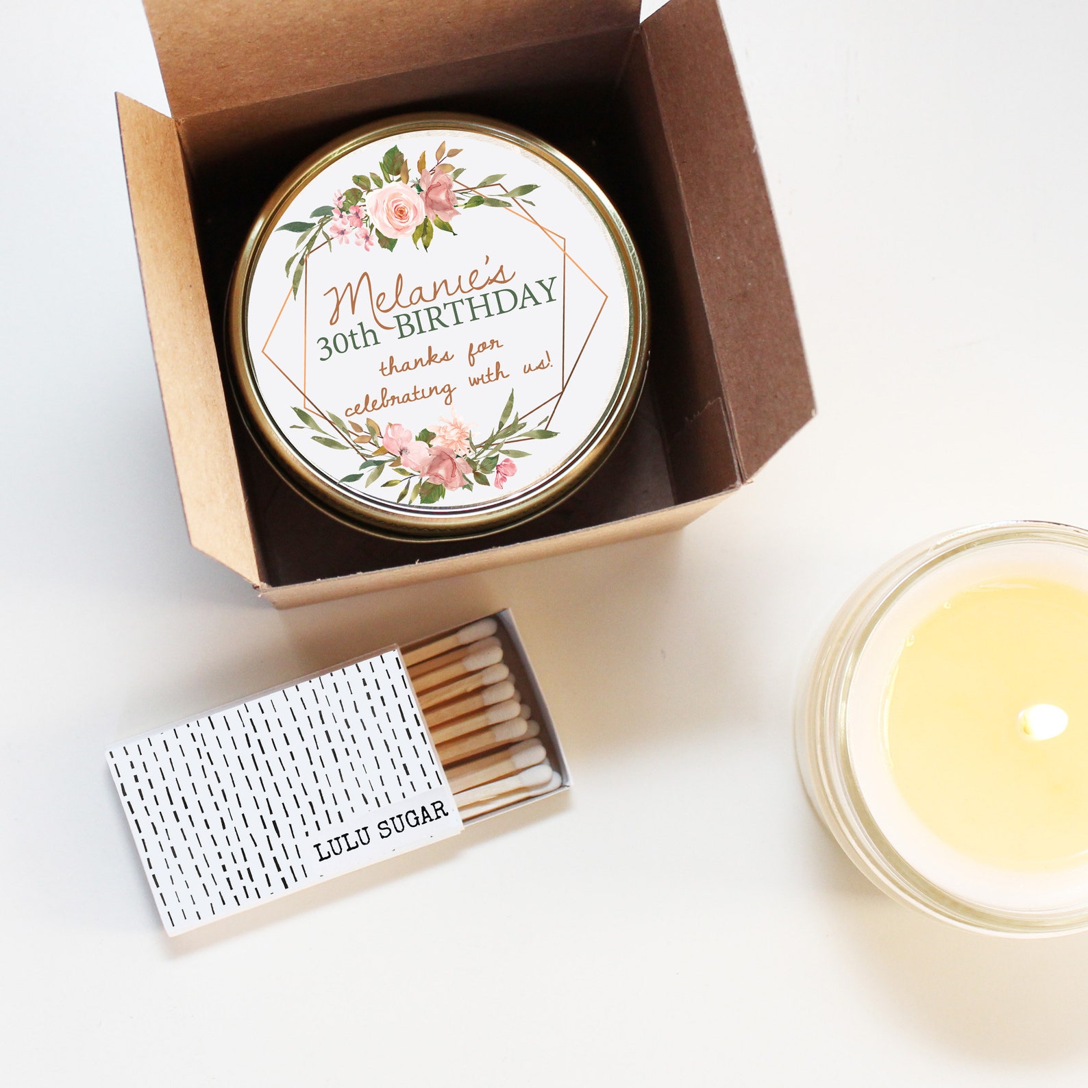 Birthday Party Favor Candles Womens Birthday Favor Idea Etsy