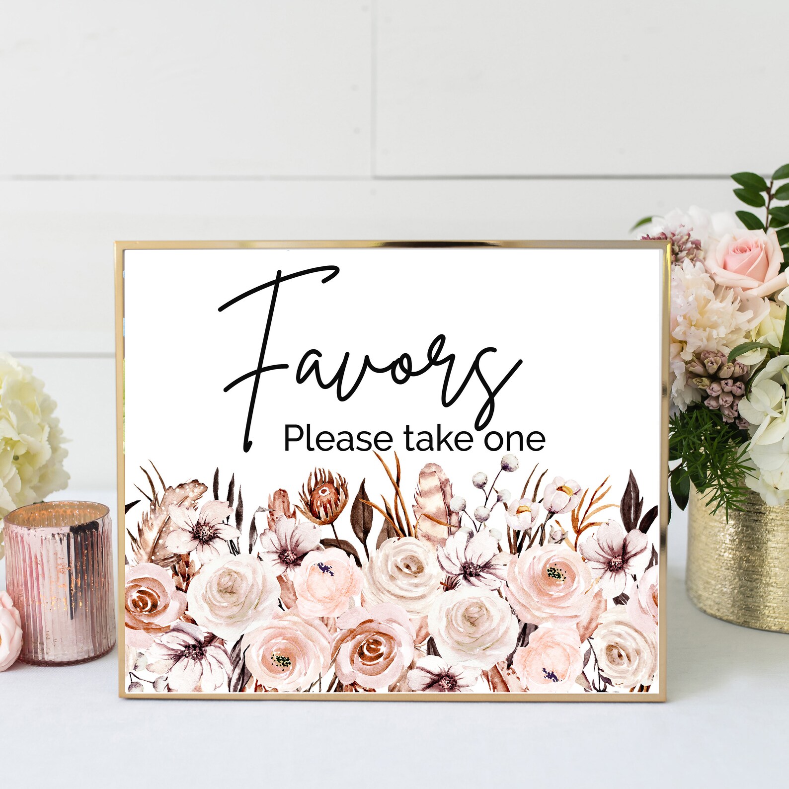 Bridal Shower Favors Bridal Shower Candles Dried Flower Etsy