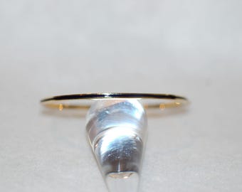 Hidalgo Thin Enamel Half Rope 18K Gold Bangel Bracelet