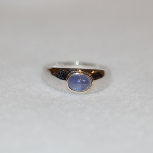 Tanzanite Cabochon Ring