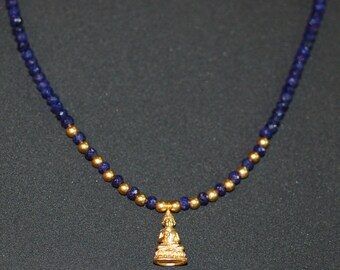 Sapphire Buddha Necklace