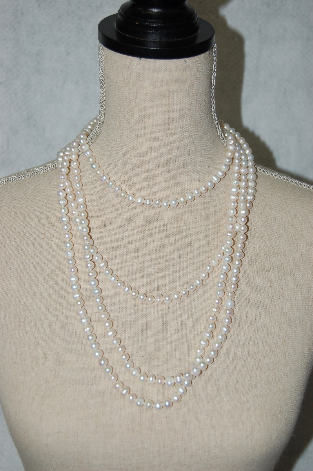 ネックレス・ペンダント LAZY DAWN middle pearl necklace Never Ending White Pearl Necklace - Etsy