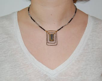 Art Deco Labradorite Necklace