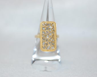 Stained Glass Diamond Ring