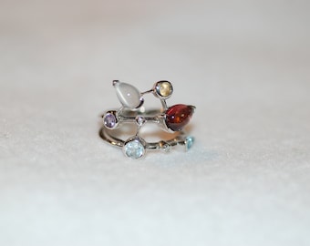 Constellation Multi Gemstone Ring