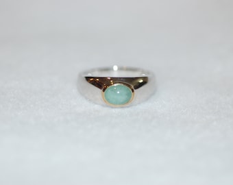 Emerald Cabochon Ring