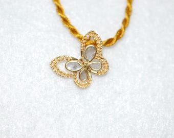 Diamond Butterfly Necklace