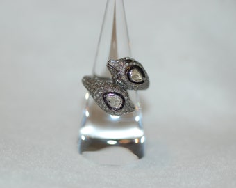 Double Cobra Diamond Ring